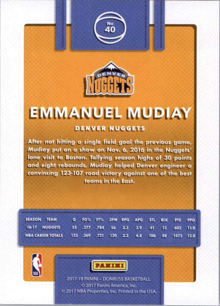 2017-18 Donruss Basketball Card Pick (Base)