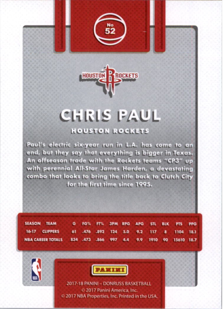 2017-18 Donruss Basketball Card Pick (Base)