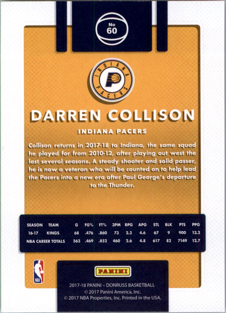 2017-18 Donruss Basketball Card Pick (Base)