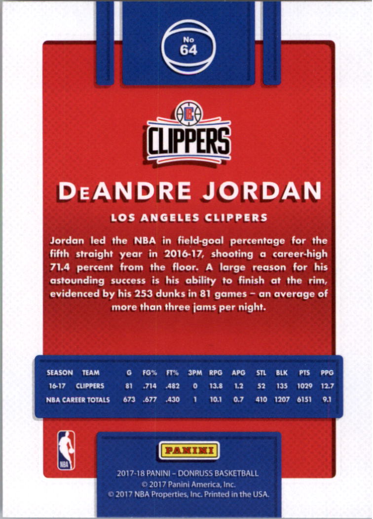 2017-18 Donruss Basketball Card Pick (Base)