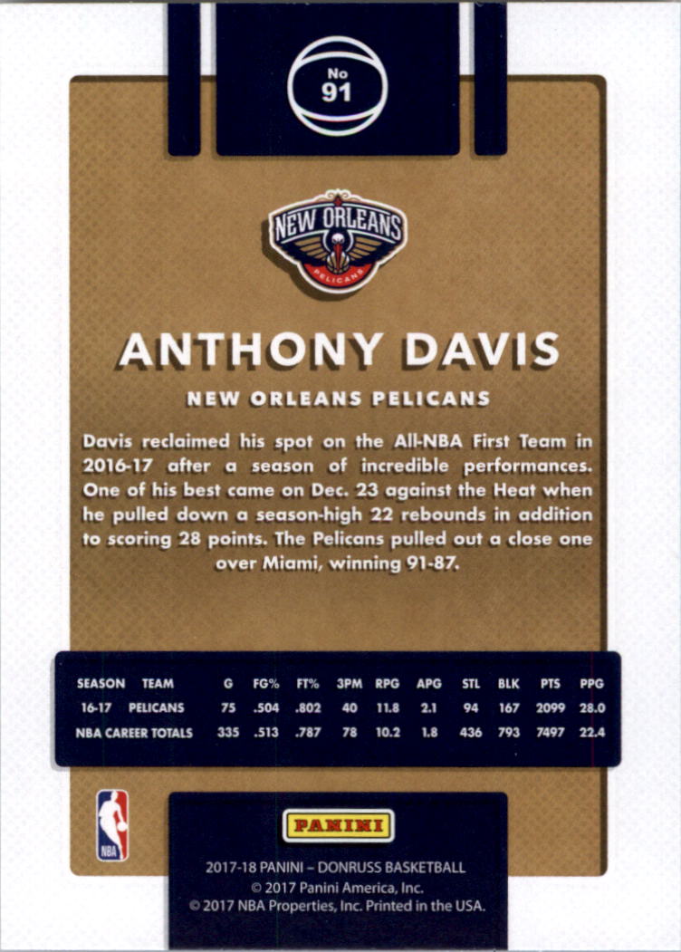 2017-18 Donruss Basketball Card Pick (Base)