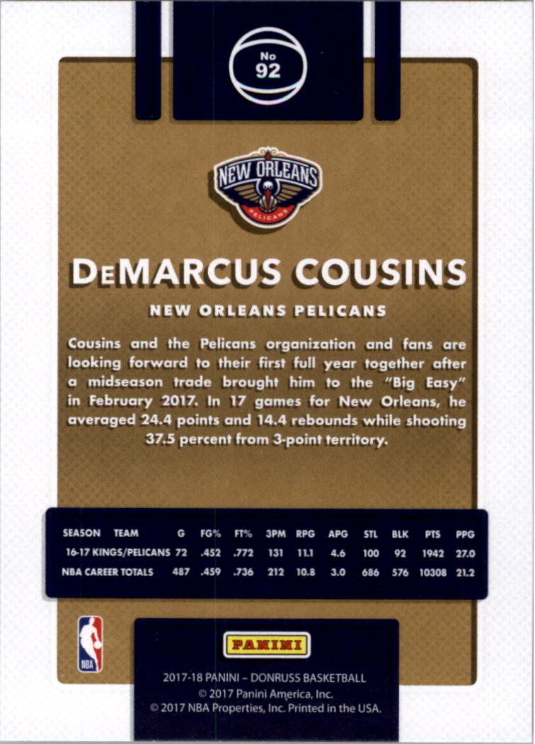 2017-18 Donruss Basketball Card Pick (Base)