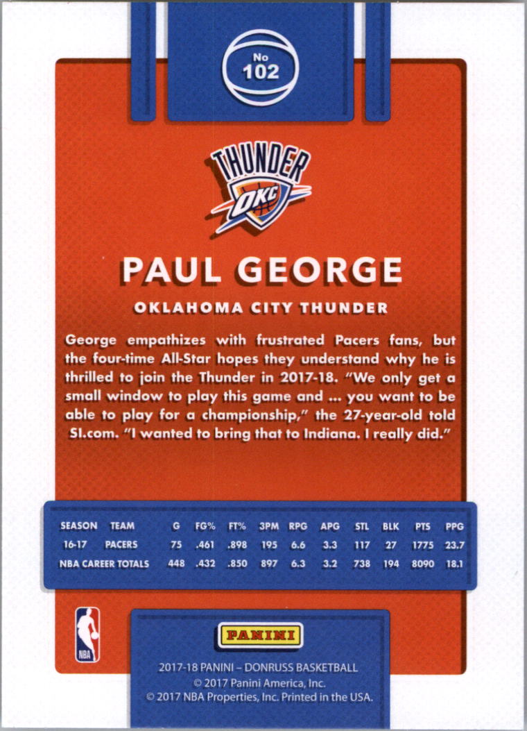 2017-18 Donruss Basketball Card Pick (Base)