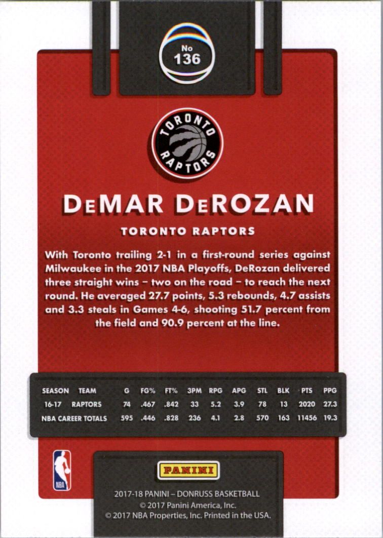 2017-18 Donruss Basketball Card Pick (Base)