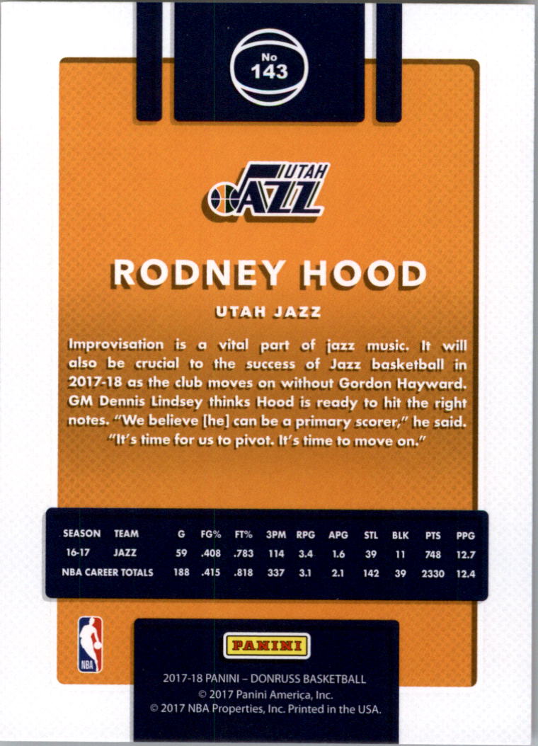 2017-18 Donruss Basketball Card Pick (Base)