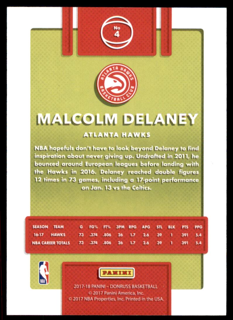 2017-18 Donruss Press Proof Silver #4 Malcolm Delaney back image