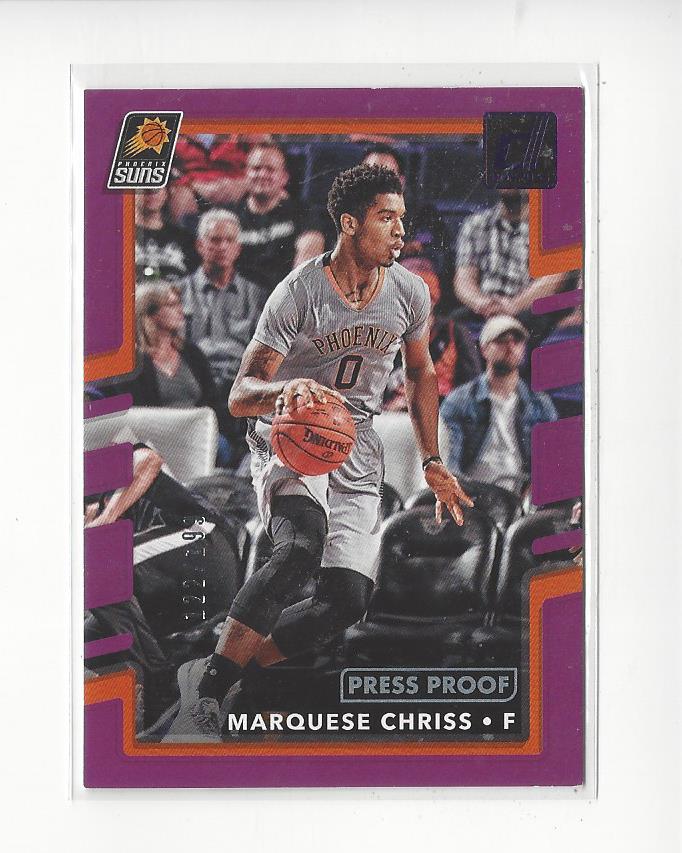 2017-18 Donruss Press Proof Purple #118 Marquese Chriss