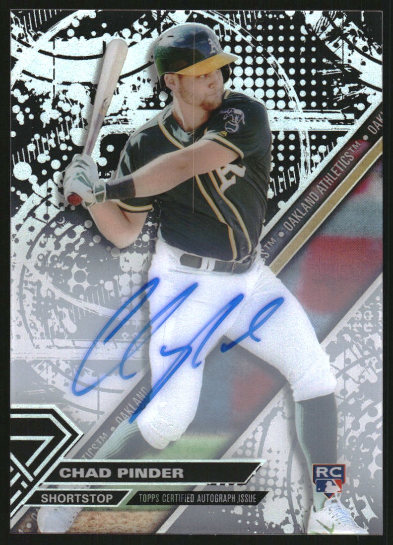 2017 Topps High Tek Autographs #HTCP Chad Pinder
