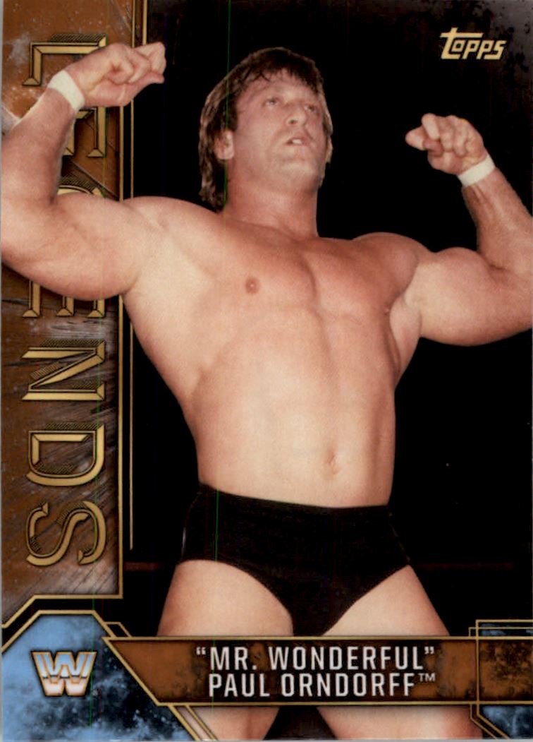 17 Topps Legends Of Wwe Bronze 66 Mr Wonderful Paul Orndorff Ebay