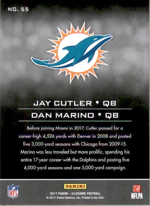 2017 Panini Illusions #55 Dan Marino/Jay Cutler