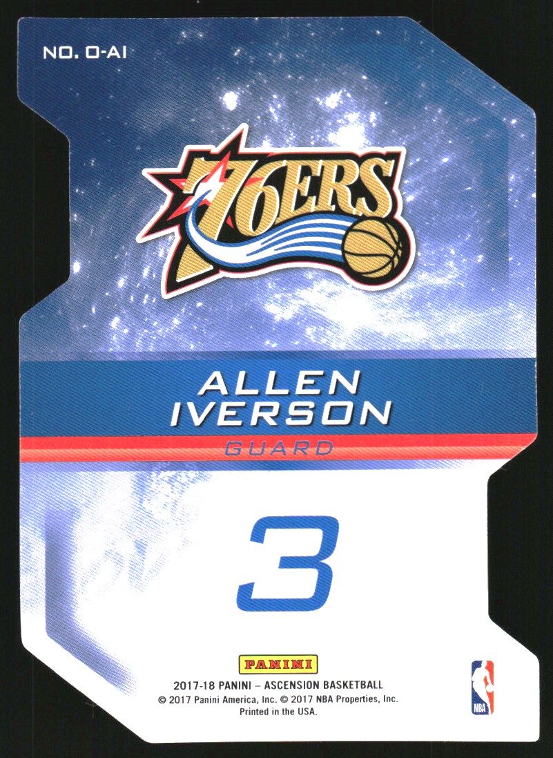 2017-18 Panini Ascension Overdrive Die Cuts #6 Allen Iverson