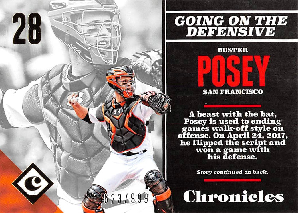 2017 Panini Chronicles Gold #49 Buster Posey