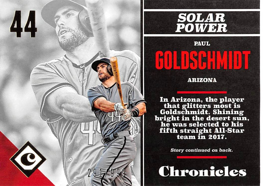 2017 Panini Chronicles Gold #65 Paul Goldschmidt