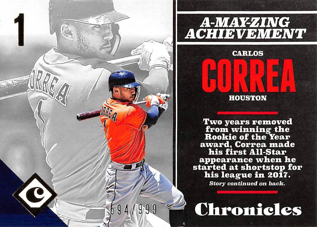 2017 Panini Chronicles Gold #87 Carlos Correa