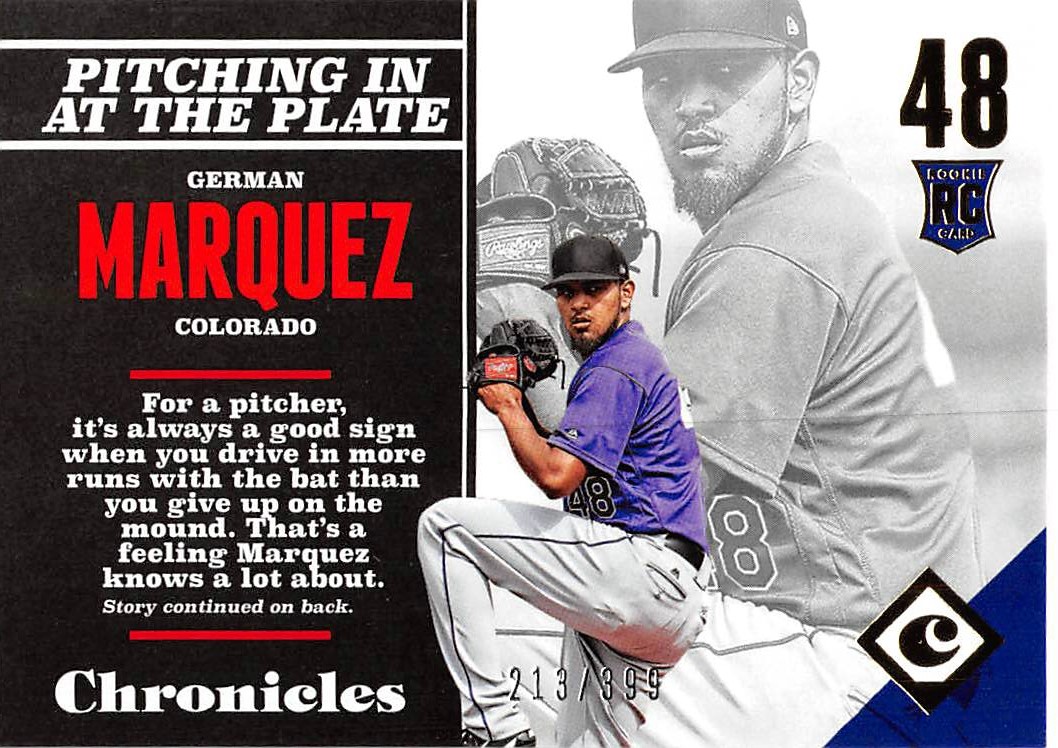 2017 Panini Chronicles Gold #129 German Marquez