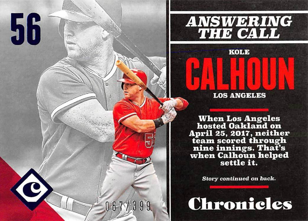 2017 Panini Chronicles Blue #39 Kole Calhoun