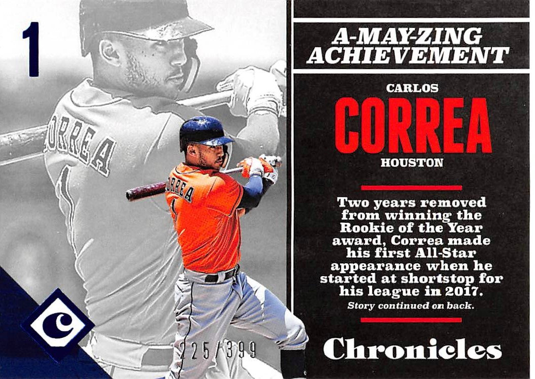 2017 Panini Chronicles Blue #87 Carlos Correa
