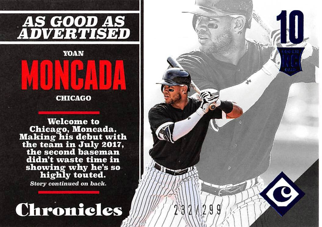 2017 Panini Chronicles Blue #119 Yoan Moncada