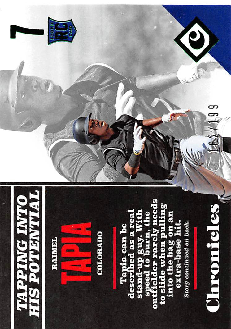 2017 Panini Chronicles Green #149 Raimel Tapia