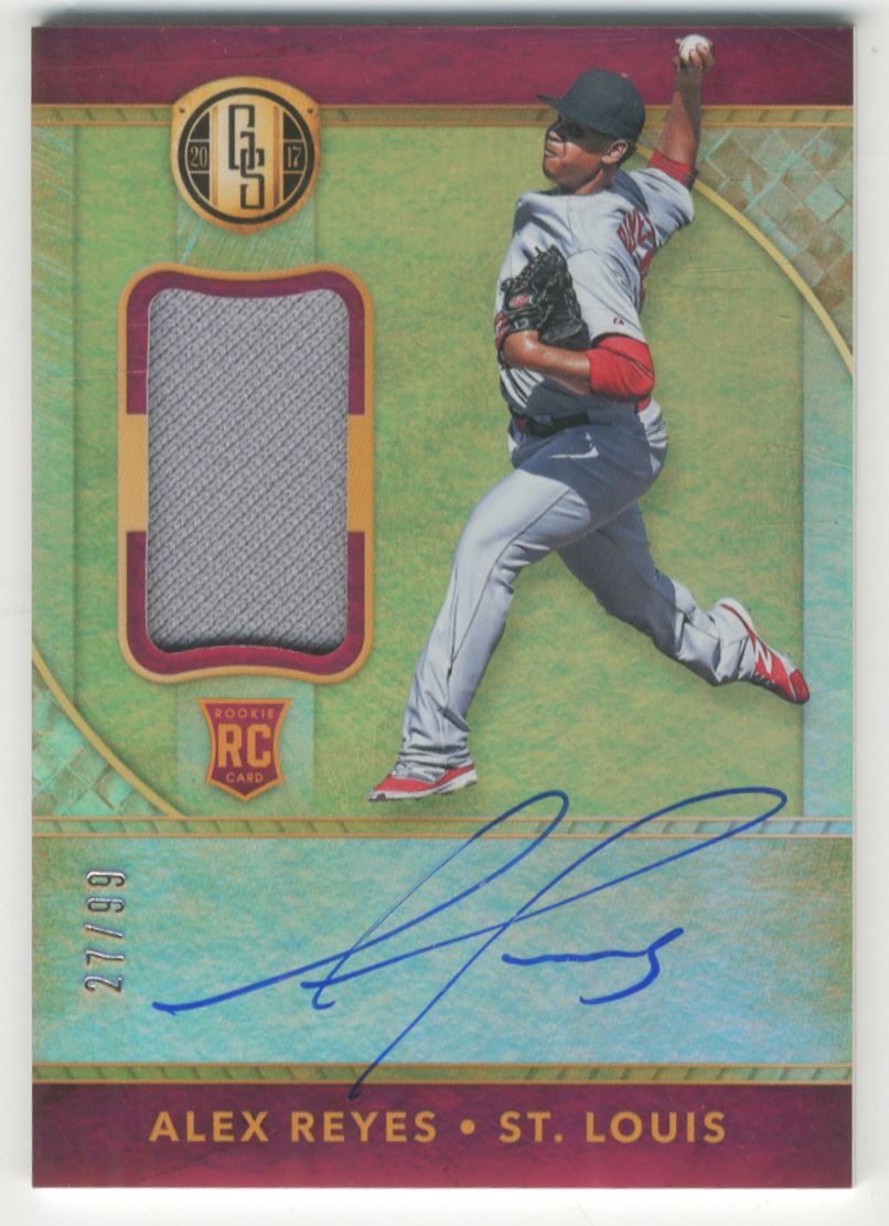 2017 Panini Gold Standard #38 Alex Reyes AU JSY/99 RC