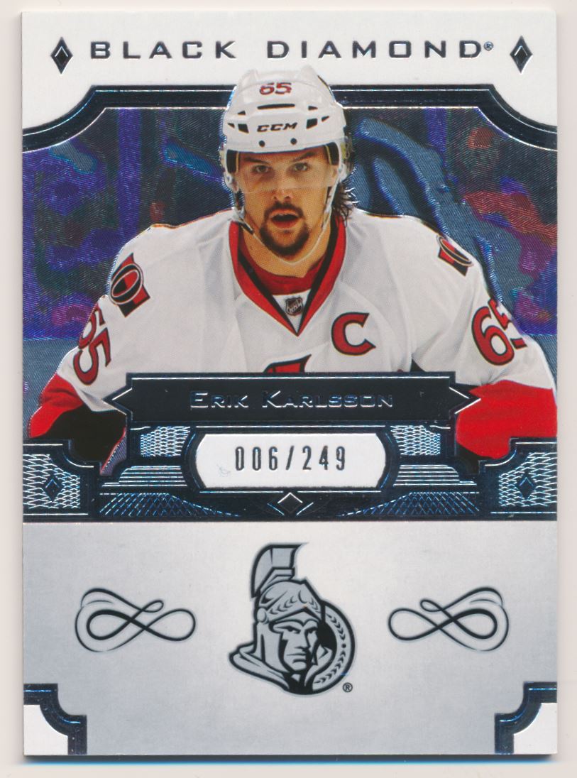 2017-18 Black Diamond #BDBEK Erik Karlsson - NM-MT