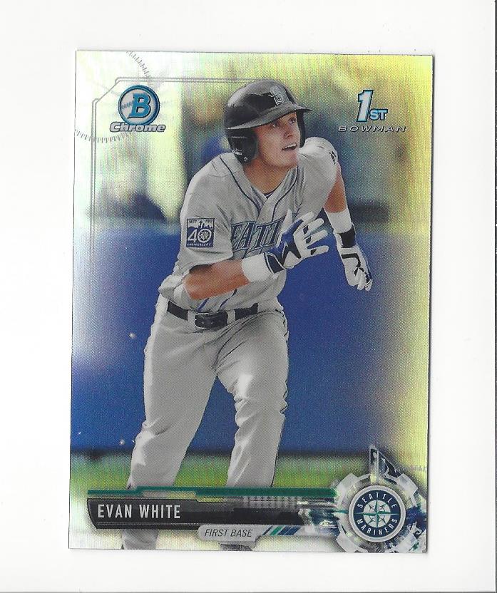 2017 Bowman Chrome Draft Refractors #BDC178 Evan White