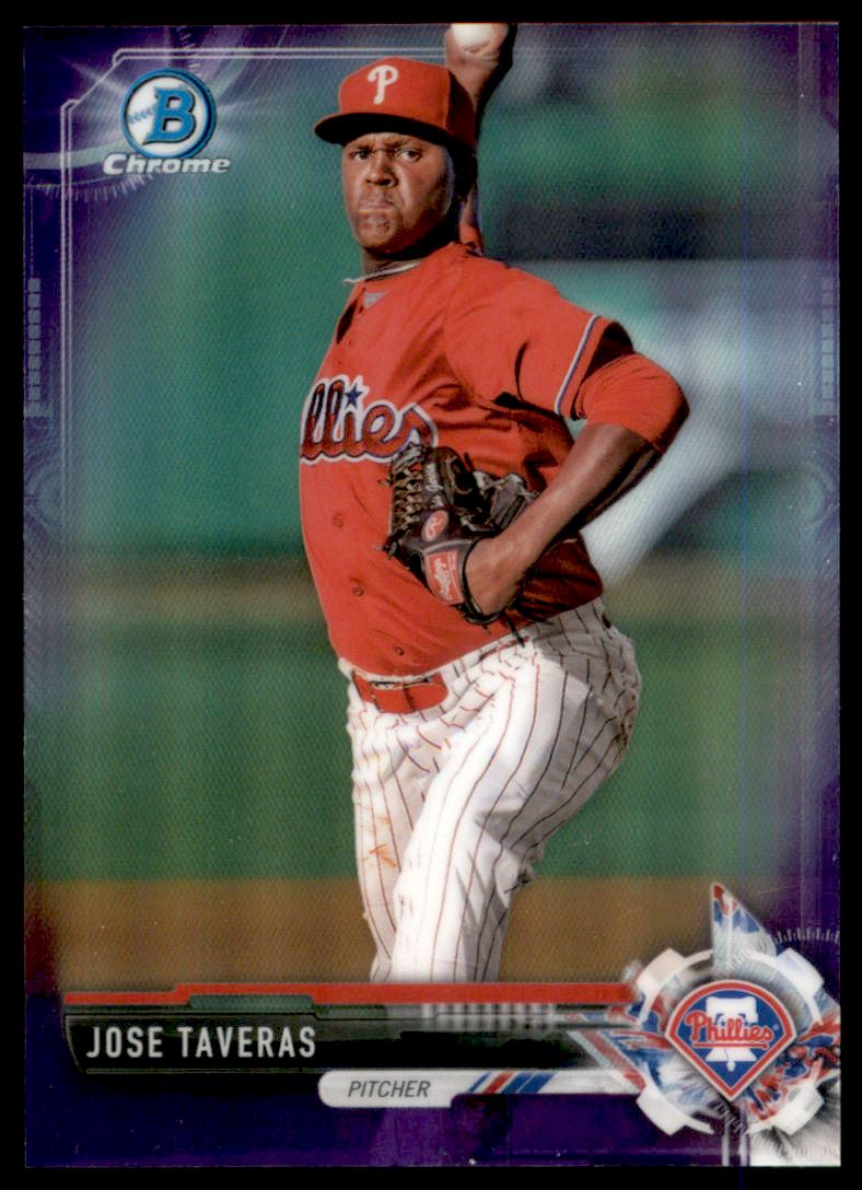 2017 Bowman Chrome Draft Purple Refractors #BDC73 Jose Taveras
