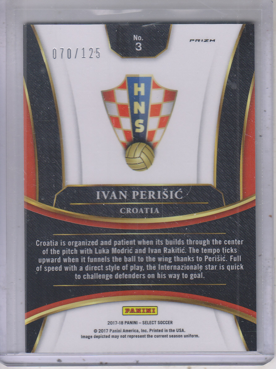 2017-18 Select Prizms Fuschia #3 Ivan Perisic back image