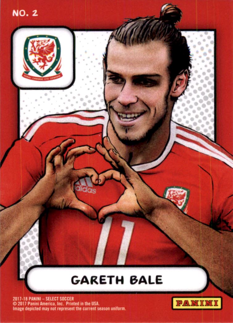 Gareth Bale 2017-18 Panini Select Soccer Historic Auto Prizm 直