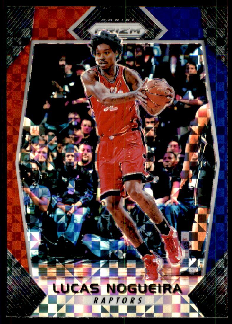 2017-18 Panini Prizm Prizms Red White and Blue #39 Lucas Nogueira