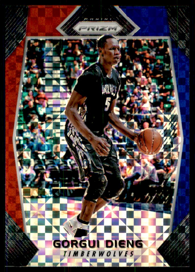 2017-18 Panini Prizm Prizms Red White and Blue #88 Gorgui Dieng