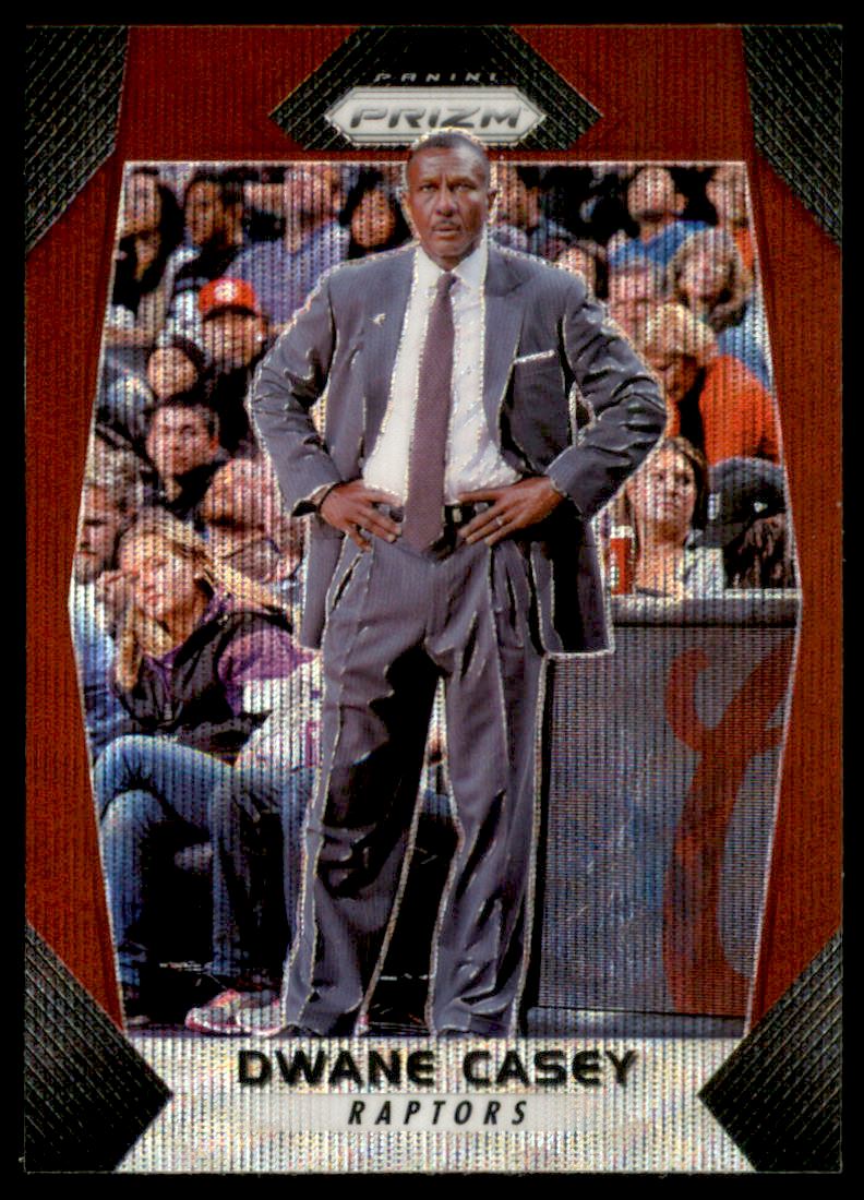 2017-18 Panini Prizm Prizms Ruby Wave #40 Dwane Casey CO