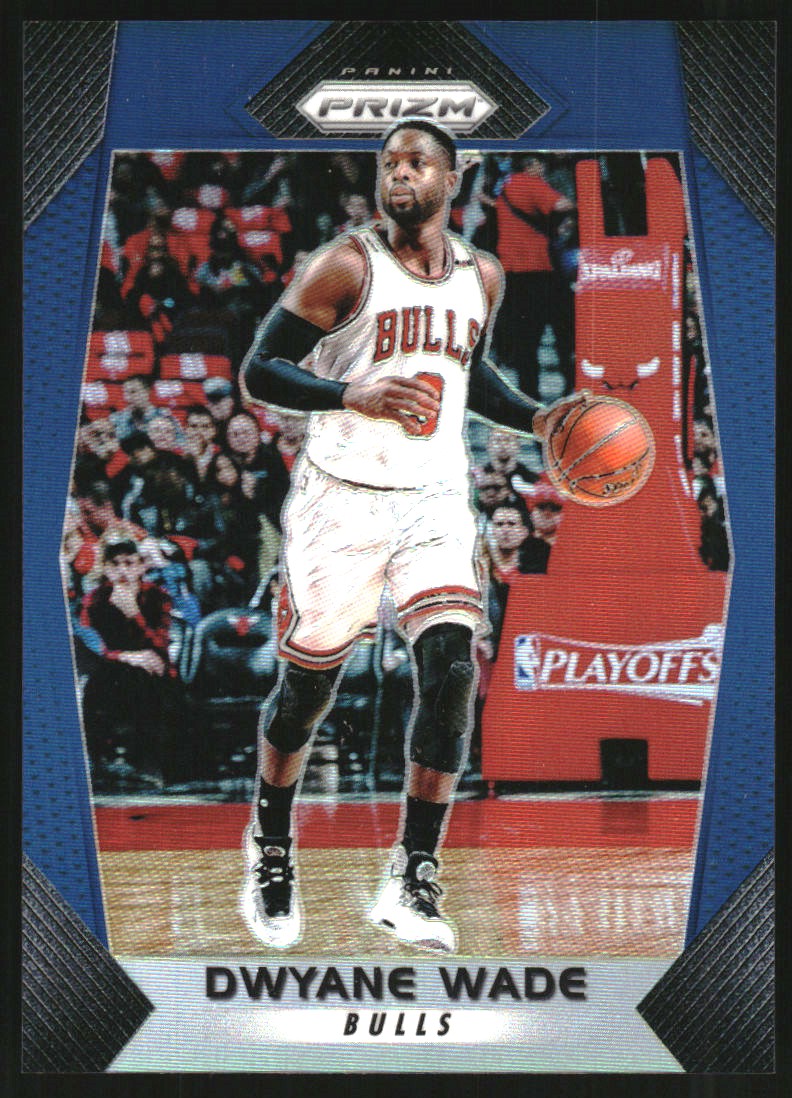 2017-18 Panini Prizm Prizms Blue #241 Dwyane Wade