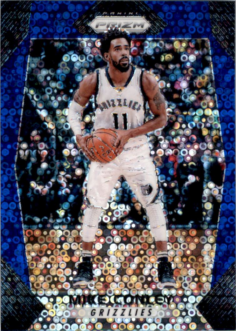 2017-18 Panini Prizm Prizms Fast Break Blue #201 Mike Conley