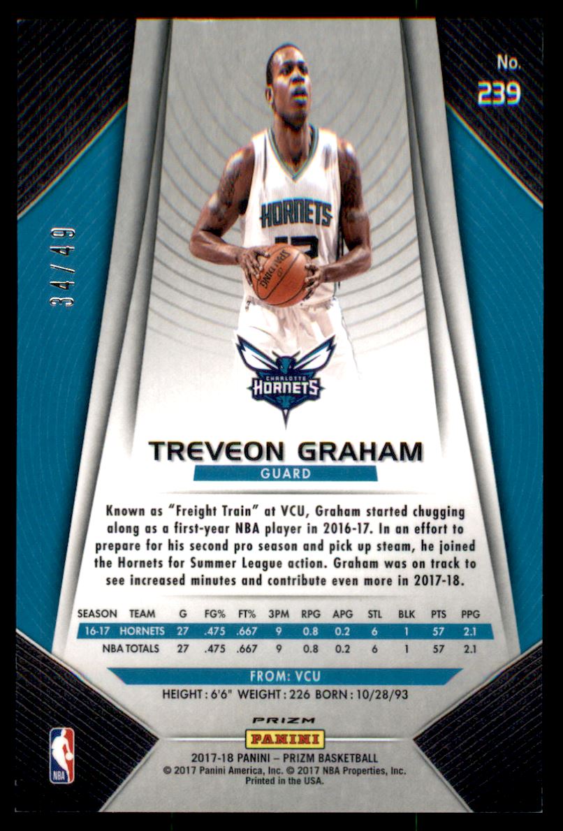 2017-18 Panini Prizm Prizms Orange #239 Treveon Graham