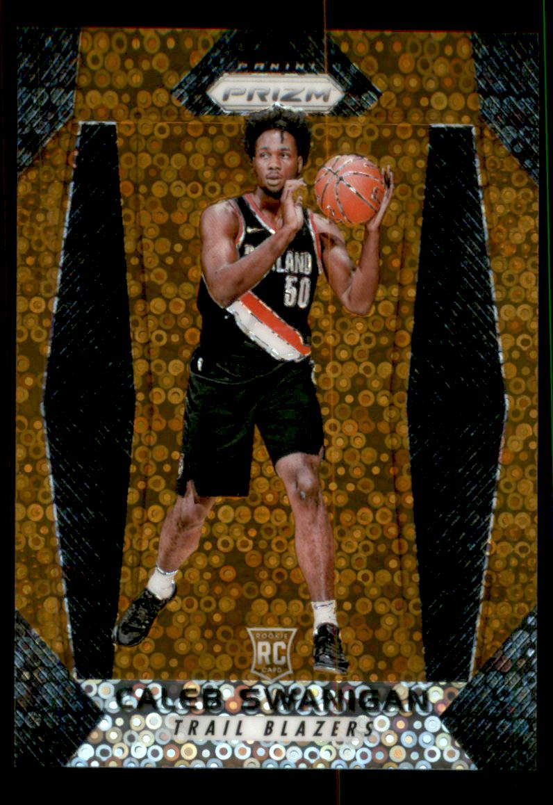 2017-18 Panini Prizm Prizms Fast Break Bronze #145 Caleb Swanigan