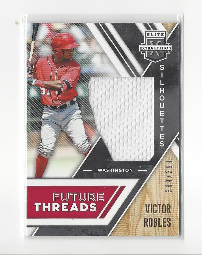 2017 Elite Extra Edition Future Threads Silhouettes #3 Victor Robles/399