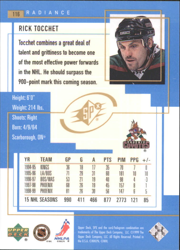 1999-00 SPx Radiance #111 Rod Brind'Amour