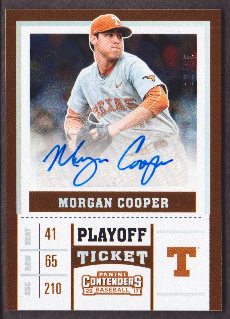 2017 Panini Contenders College Playoff Tickets #22 Morgan Cooper