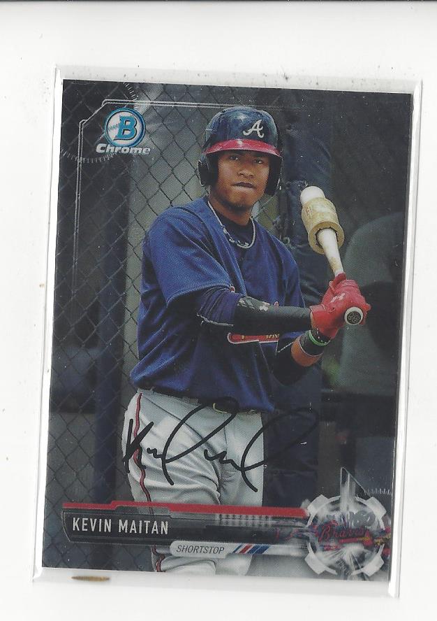 2017 Bowman Chrome Draft Facsimile Variations #BD160 Kevin Maitan