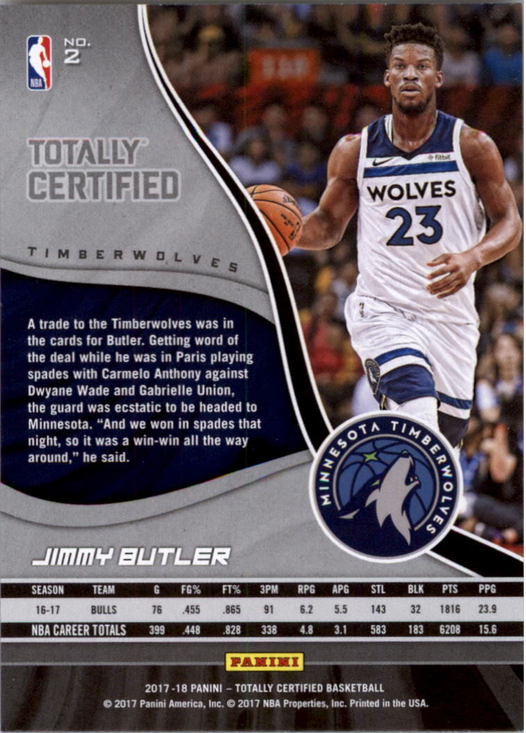 2017-18 Totally Certified Basketball Card Pick (Base)