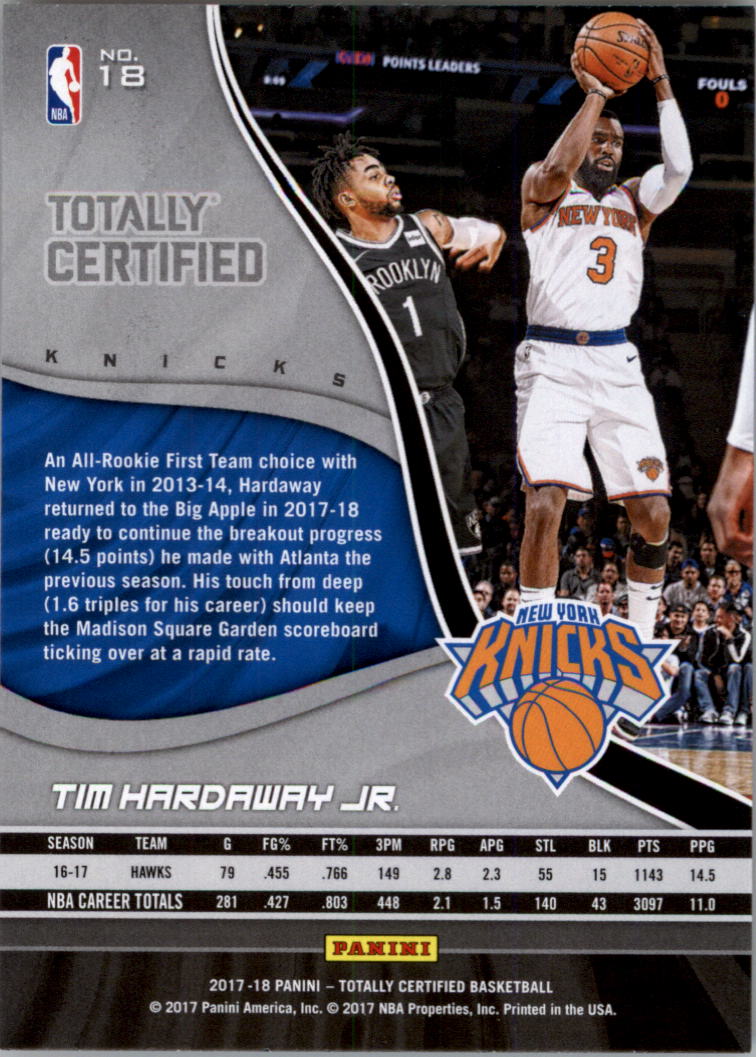 2017-18 Totally Certified Basketball Card Pick (Base)