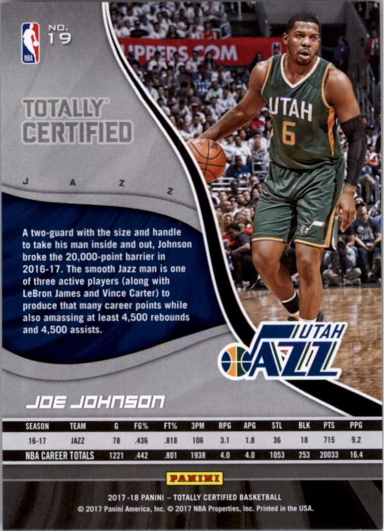 2017-18 Totally Certified Basketball Card Pick (Base)