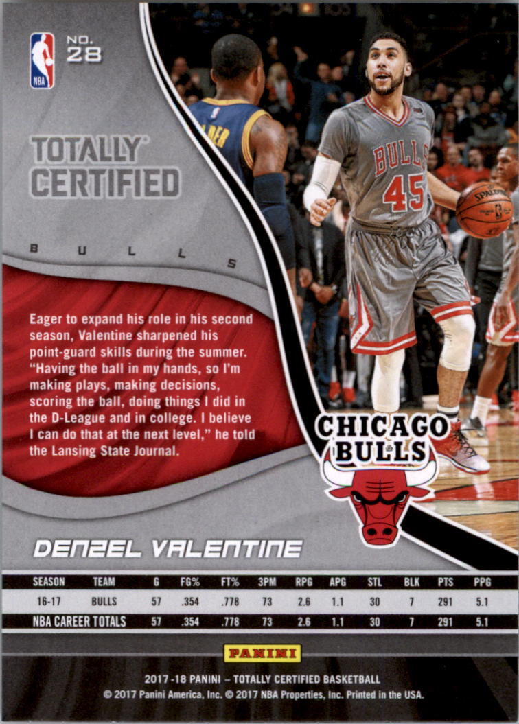 2017-18 Totally Certified Basketball Card Pick (Base)