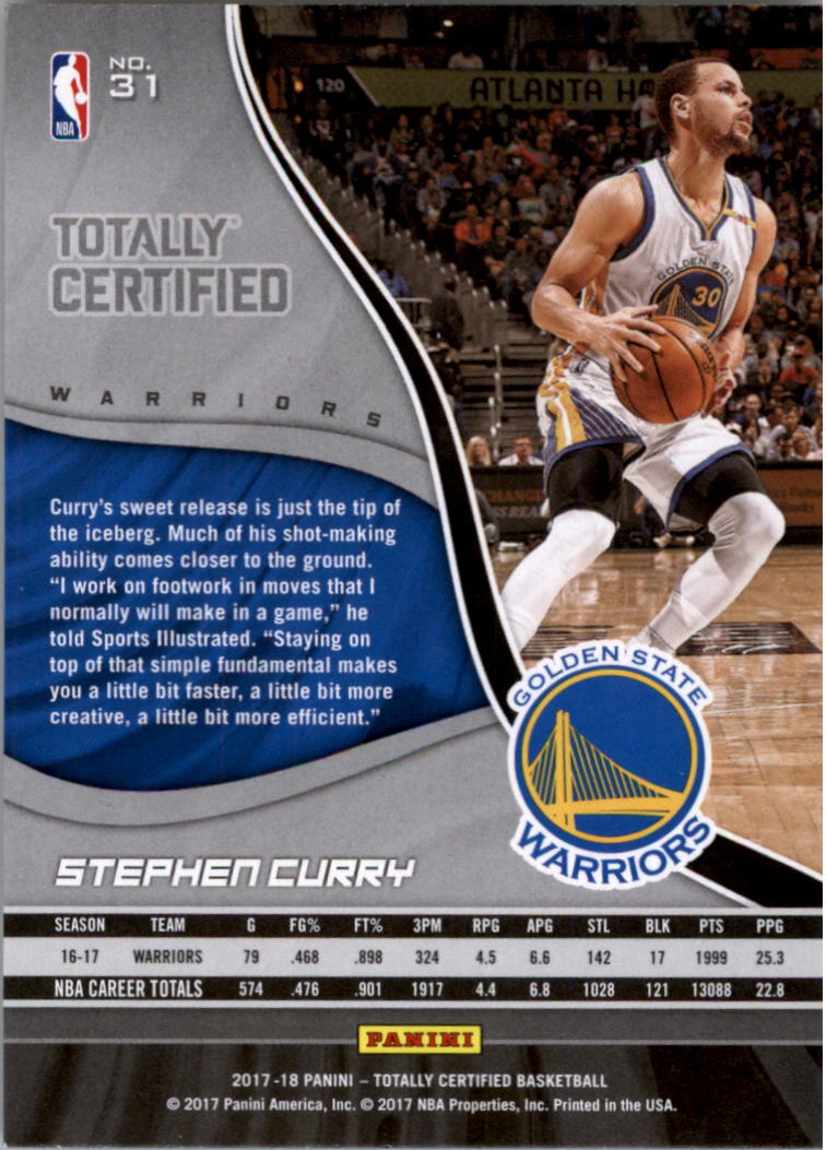 2017-18 Totally Certified Basketball Card Pick (Base)