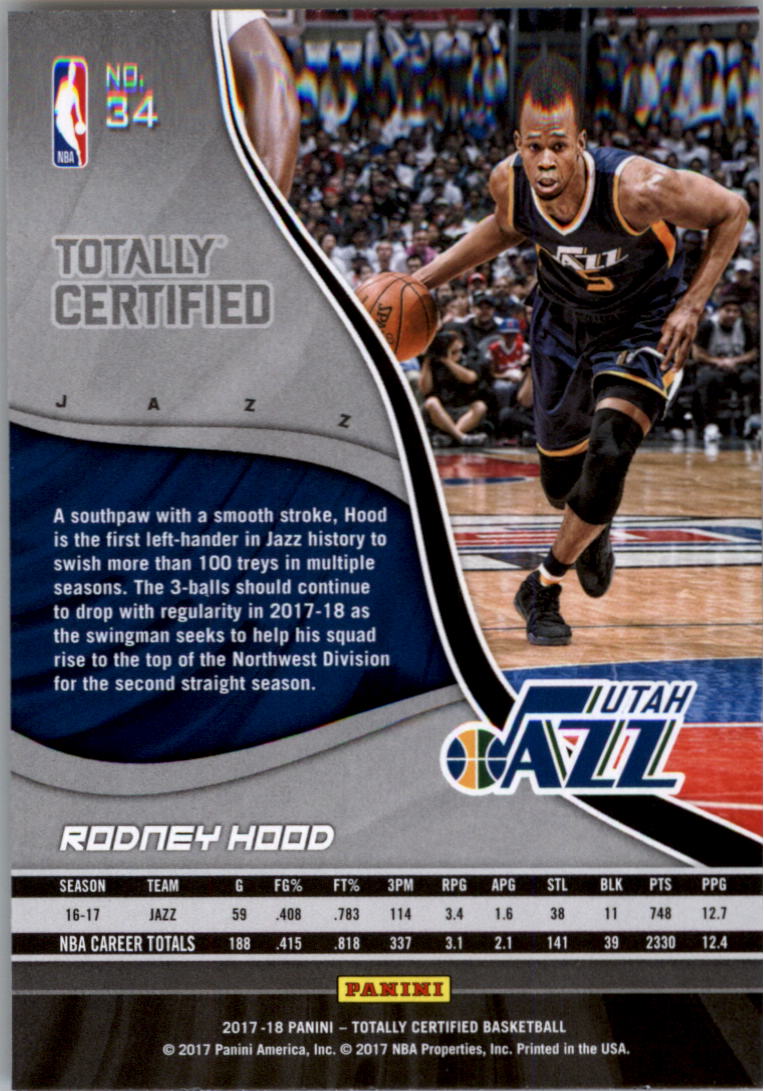 2017-18 Totally Certified Basketball Card Pick (Base)