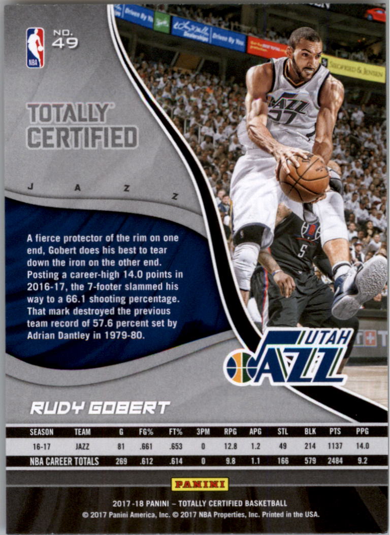 2017-18 Totally Certified Basketball Card Pick (Base)