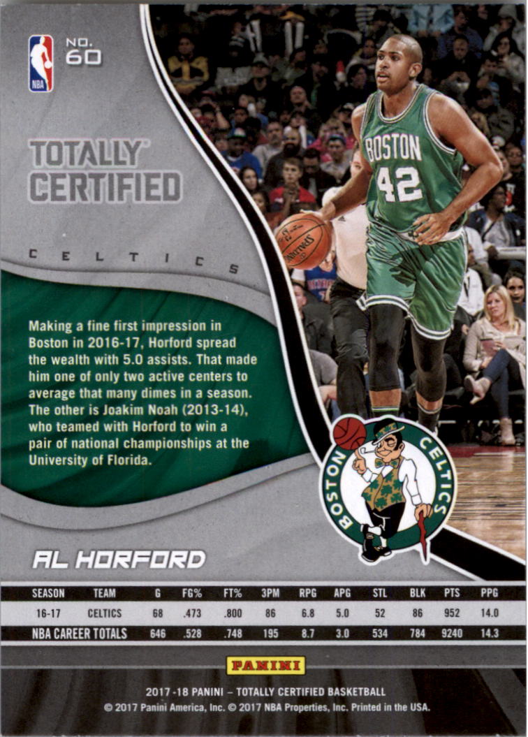 2017-18 Totally Certified Basketball Card Pick (Base)