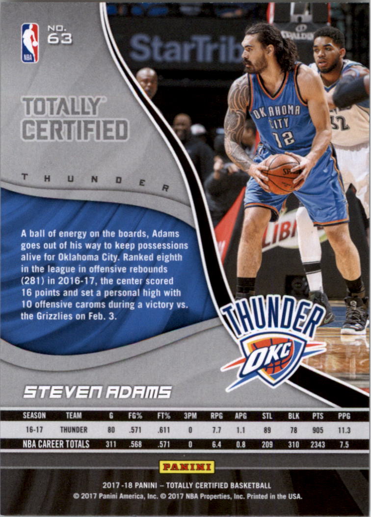 2017-18 Totally Certified Basketball Card Pick (Base)