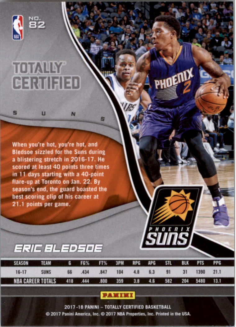 2017-18 Totally Certified Basketball Card Pick (Base)